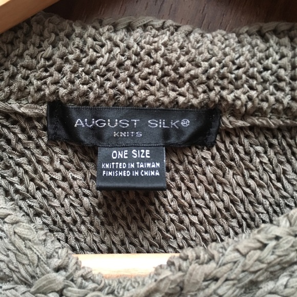 August Silk Fringe Poncho - Picture 4 of 4